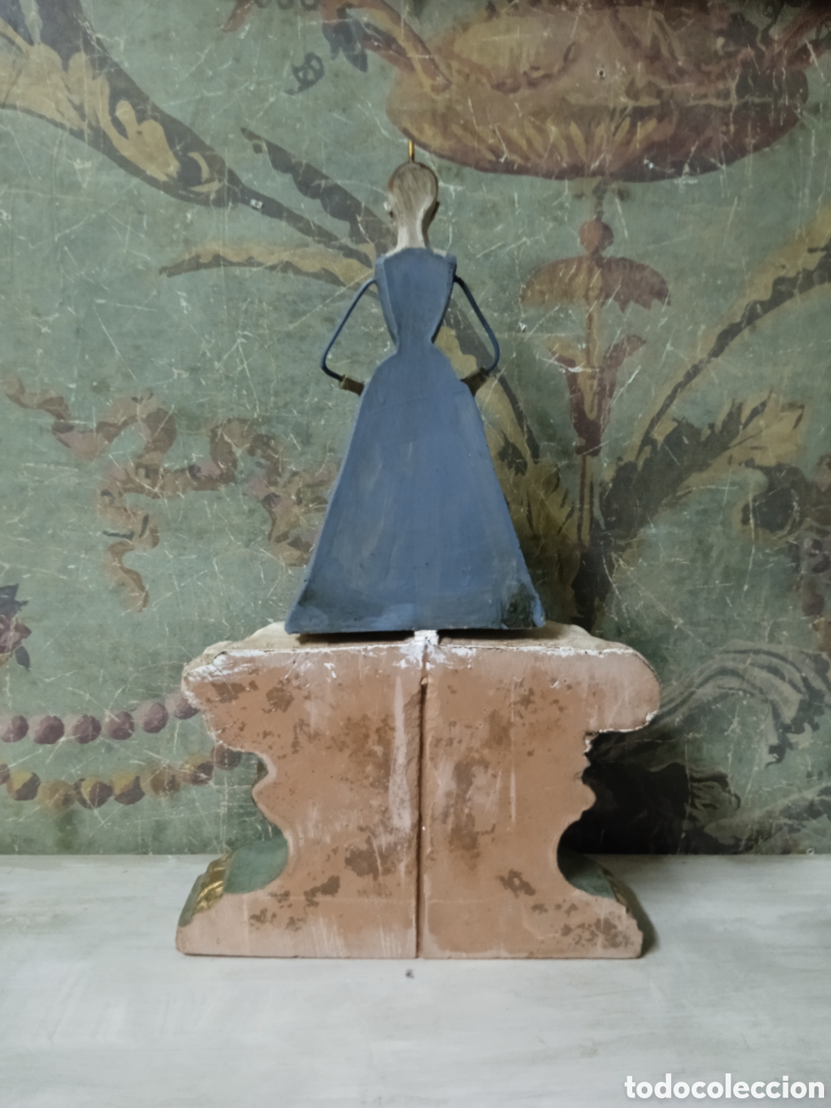 Arte: Virgen de resina con pedestal - Foto 4