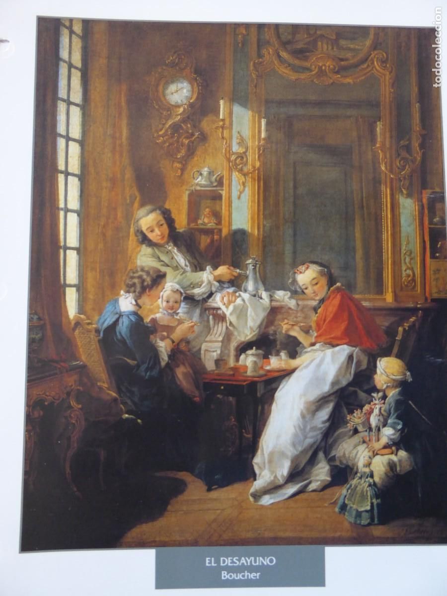 Arte: L&aacute;mina. El desayuno. Boucher. - Foto 1