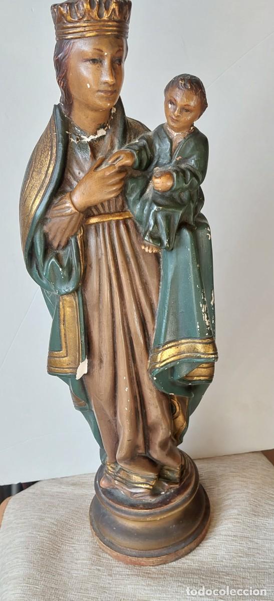 Arte: Virgen con Ni&ntilde;o pp.S.XX - Foto 3
