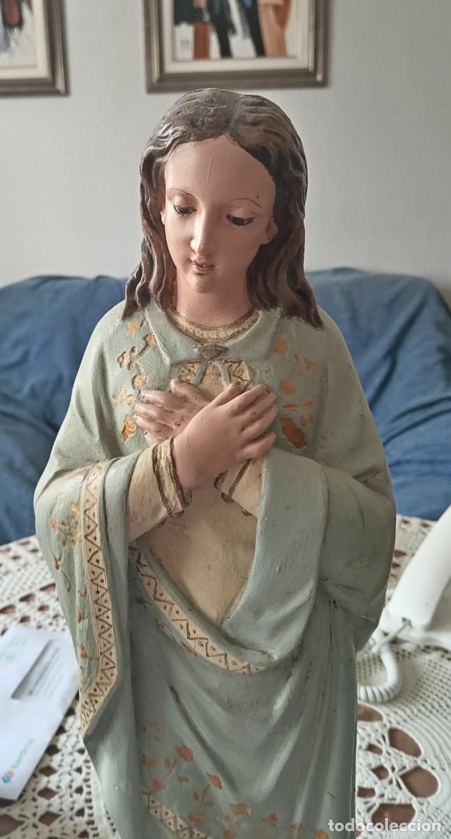 Arte: Virgen Inmaculada antigua en madera maciza - Foto 12