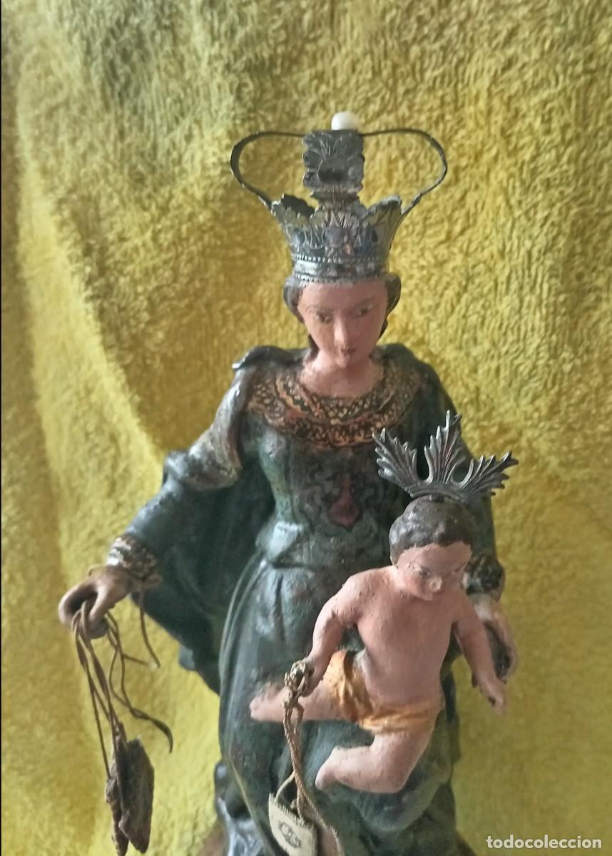 Arte: Virgen del Carmen madera policromada - Foto 5