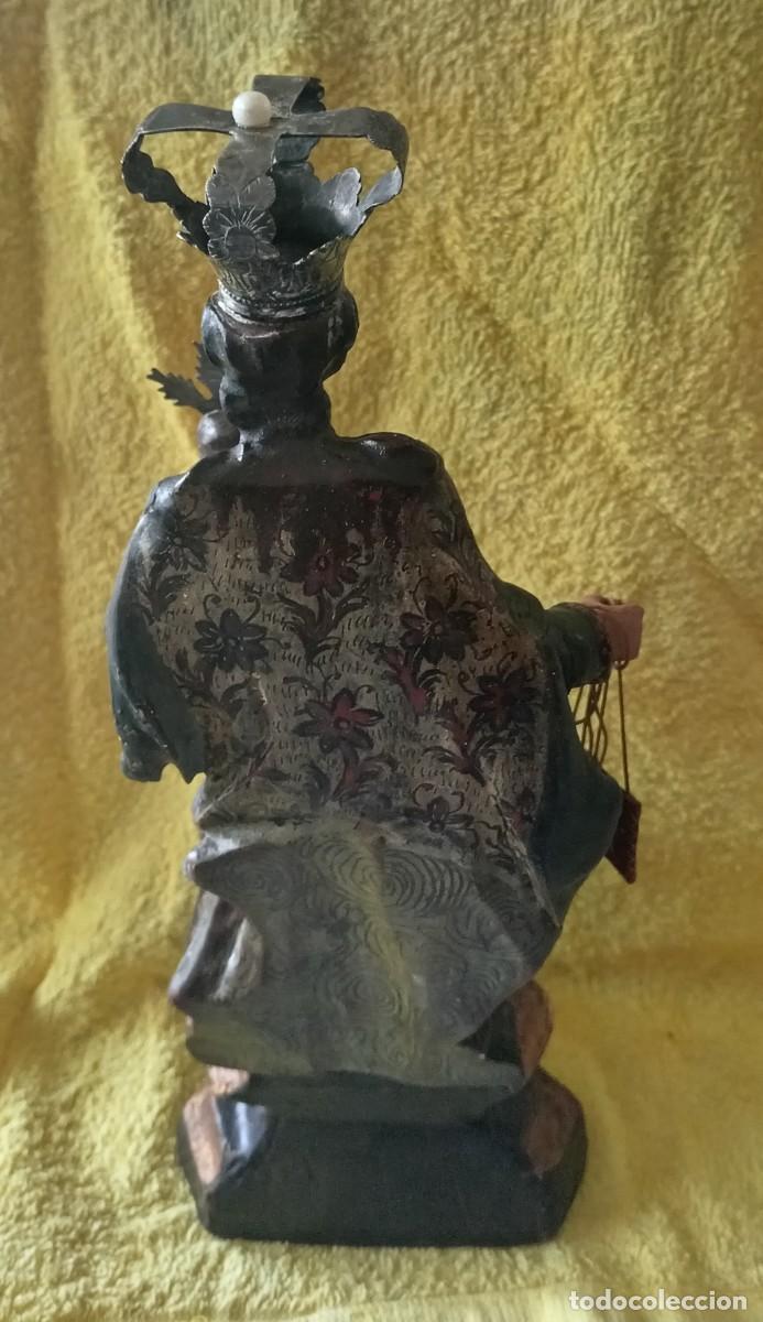 Arte: Virgen del Carmen madera policromada - Foto 6