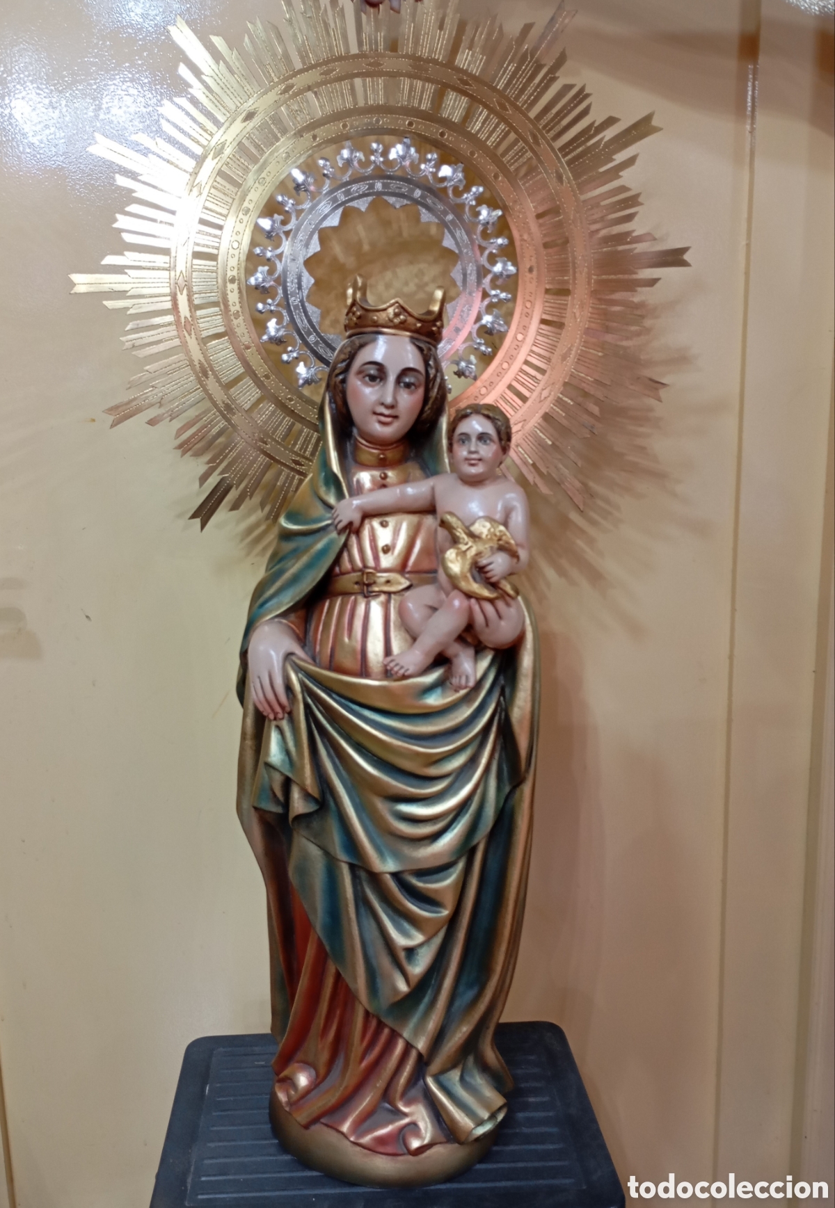 Arte: Virgen del Pilar 60cm - Foto 2