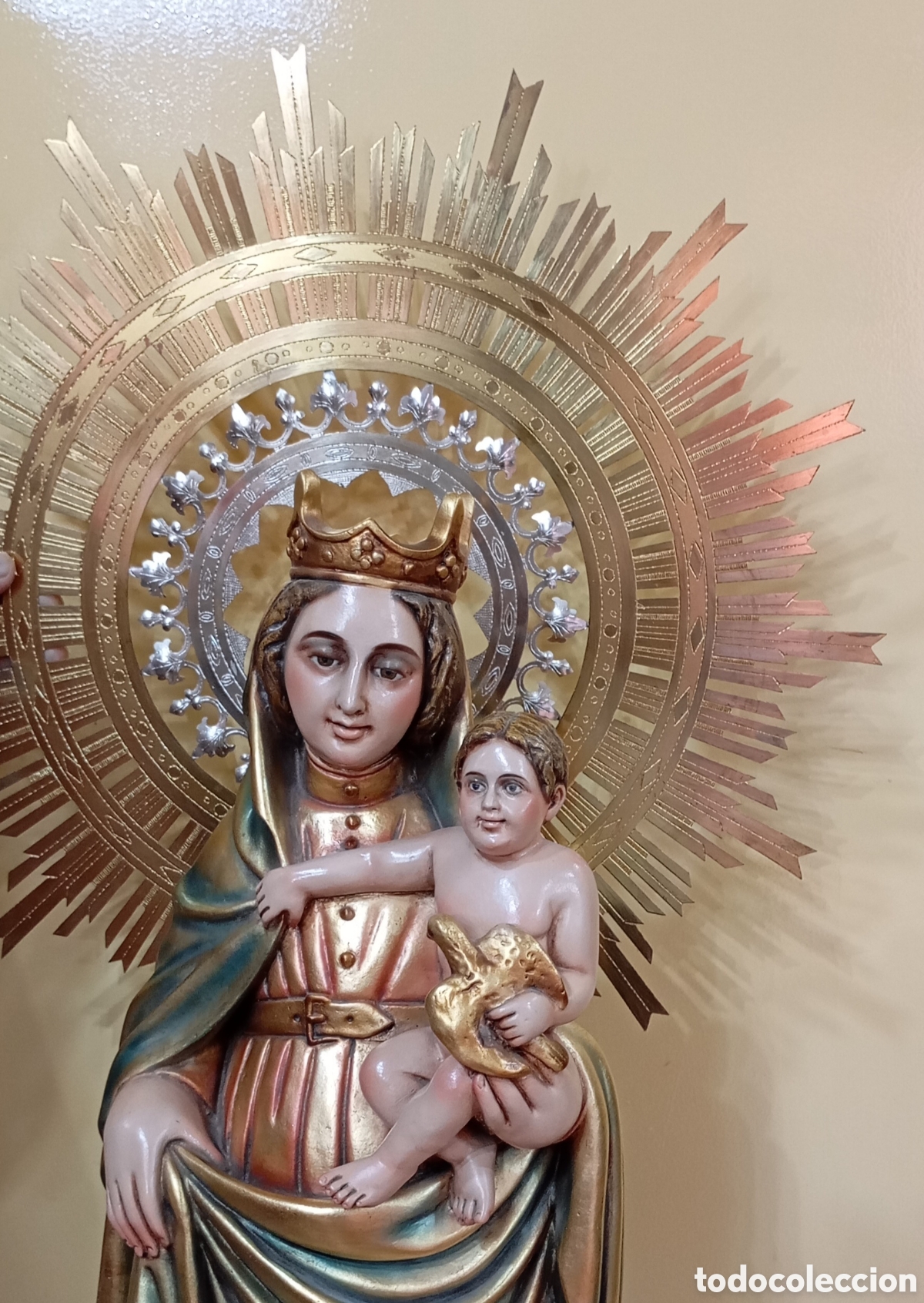 Arte: Virgen del Pilar 60cm - Foto 3