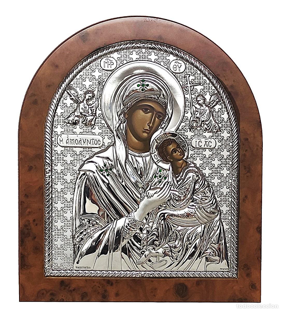 Arte: ICONO DE PLATA PERPETUO SOCORRO - Foto 1