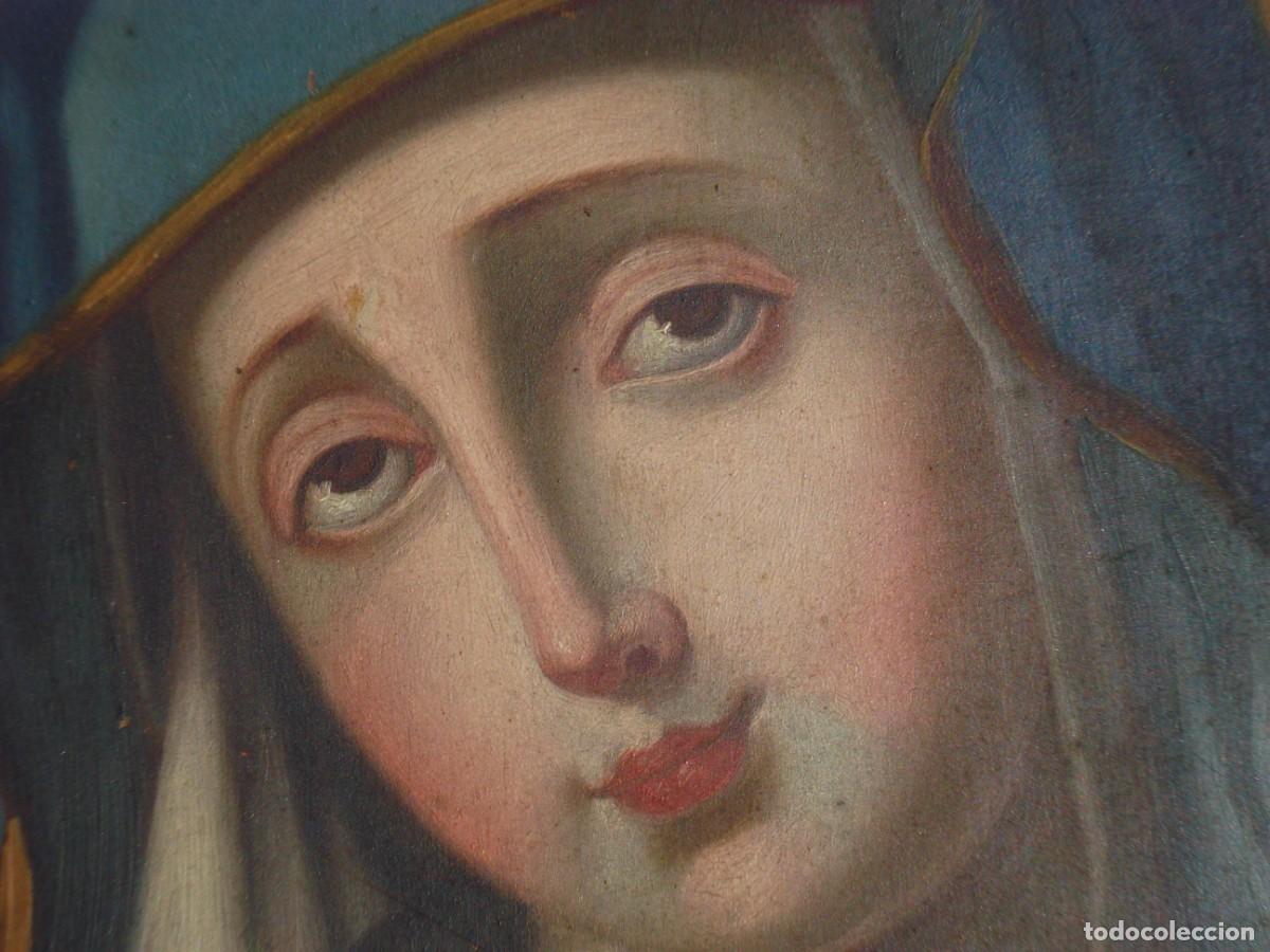 Arte: VIRGEN SOBRE COBRE SXIX - Foto 4