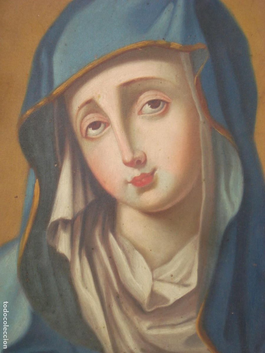 Arte: VIRGEN SOBRE COBRE SXIX - Foto 6