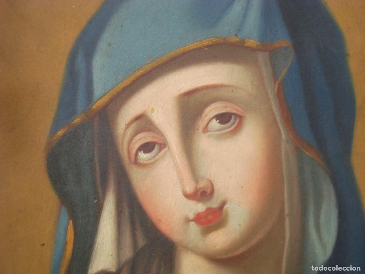 Arte: VIRGEN SOBRE METAL SXIX