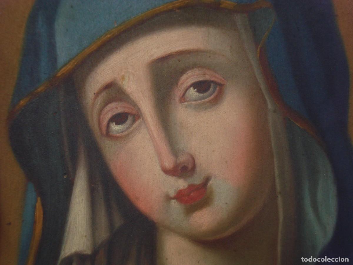 Arte: VIRGEN SOBRE COBRE SXIX - Foto 8