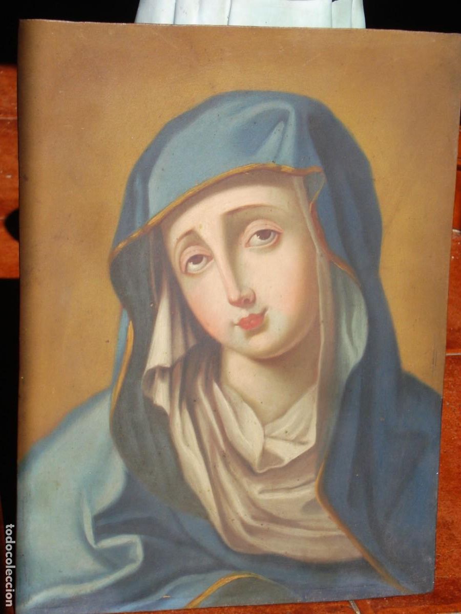 Arte: VIRGEN SOBRE COBRE SXIX - Foto 1