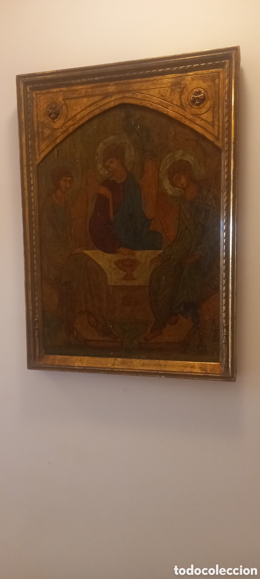 Arte: Cuadro religioso en madera. - Foto 1