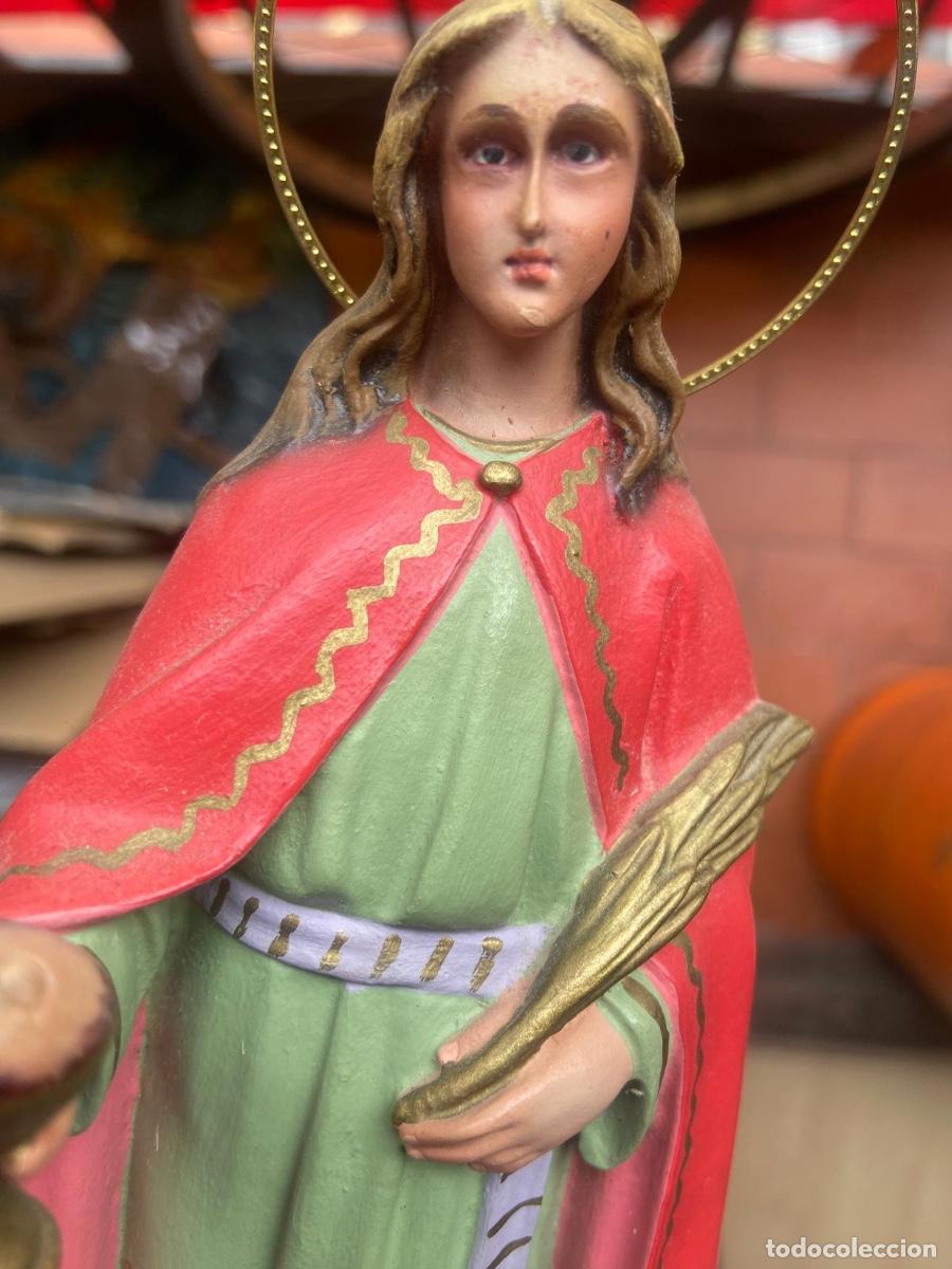 Arte: Santa Luc&iacute;a de Olot, impecable, 21 cm - Foto 3
