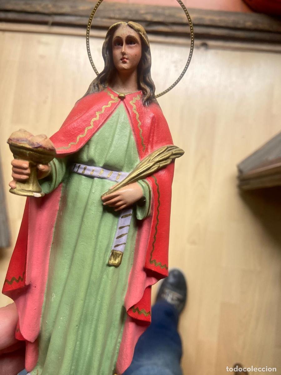 Arte: Santa Luc&iacute;a de Olot, impecable, 21 cm - Foto 4