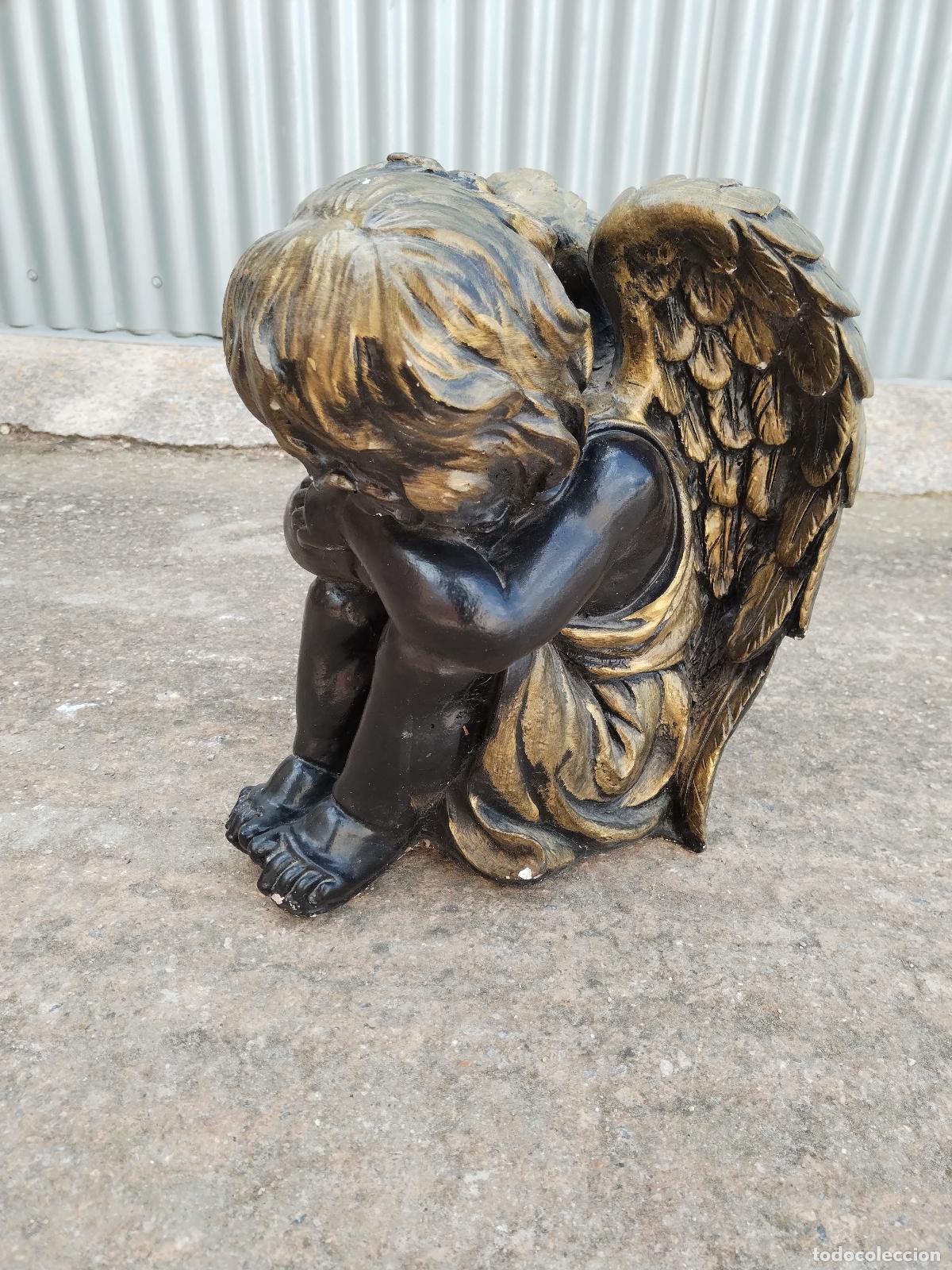 Arte: angel de piedra artificial - Foto 3
