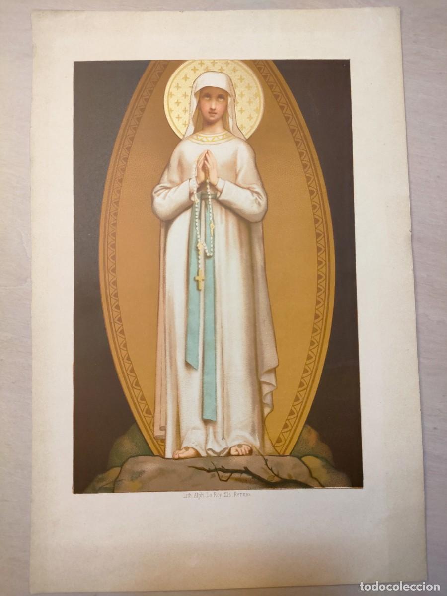 Arte: L&aacute;mina religiosa.1920 - Foto 1