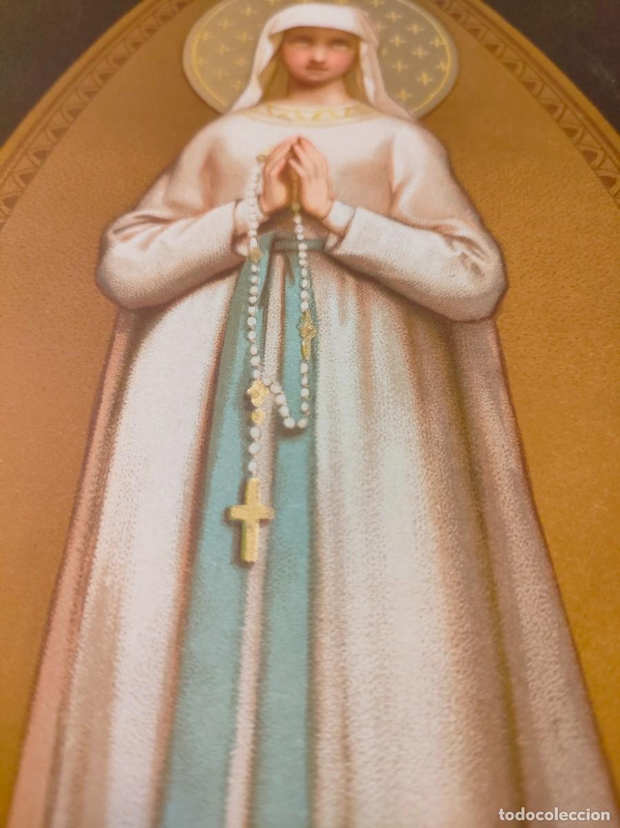 Arte: L&aacute;mina religiosa.1920 - Foto 2