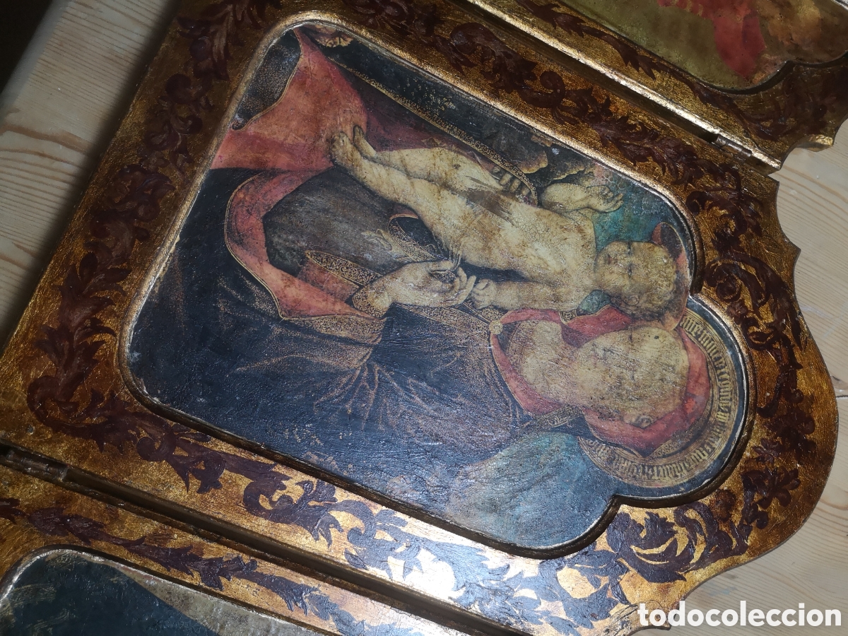 Arte: triptico Religioso arte g&oacute;tico - Foto 7