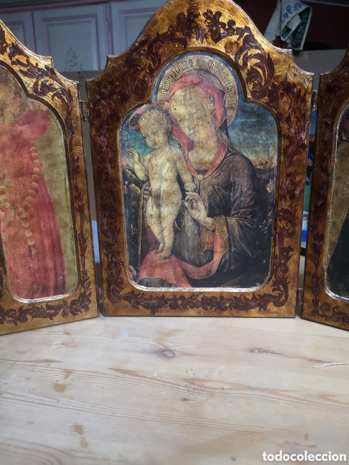 Arte: triptico Religioso arte g&oacute;tico - Foto 9