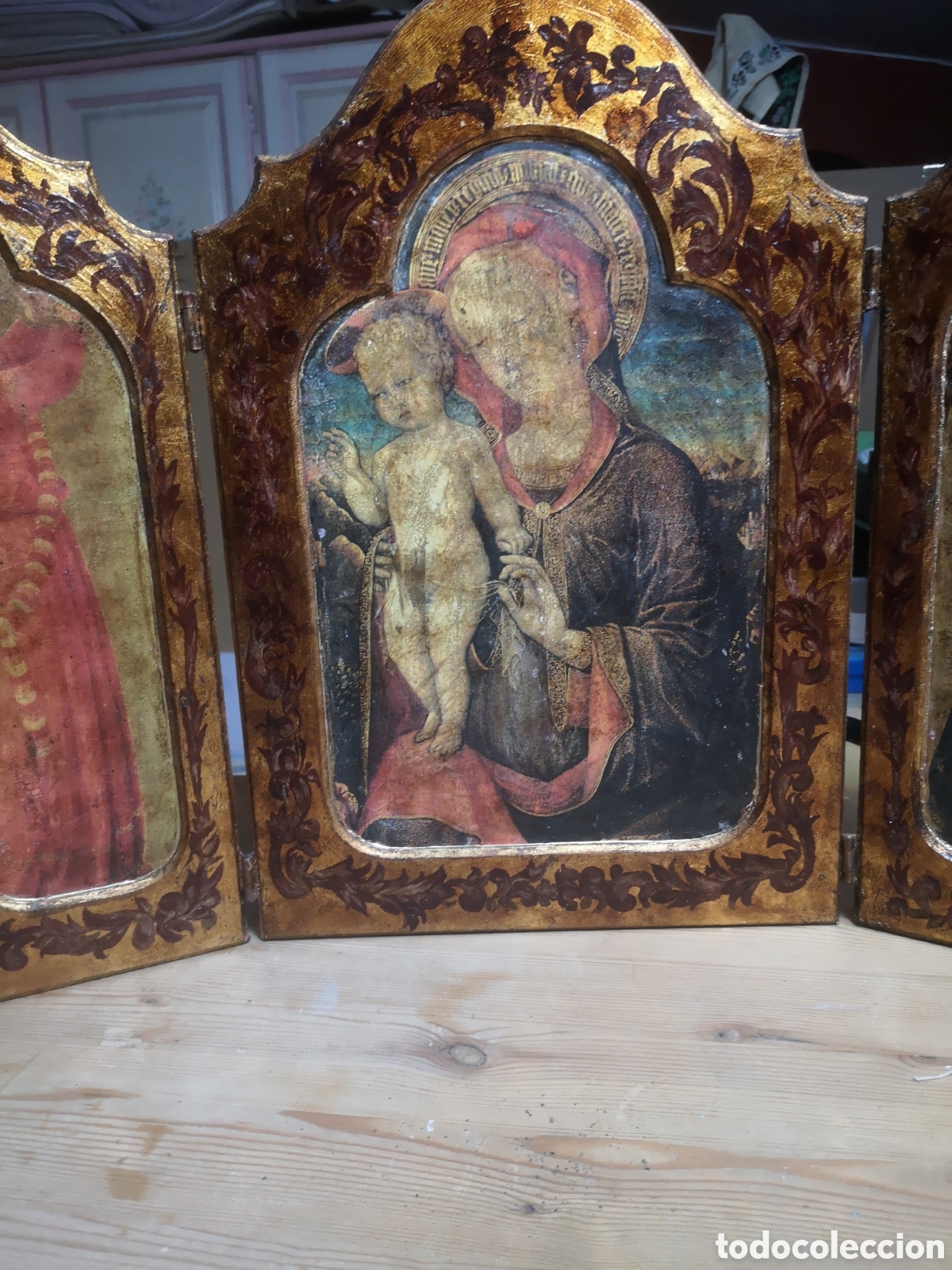 Arte: triptico Religioso arte g&oacute;tico - Foto 12