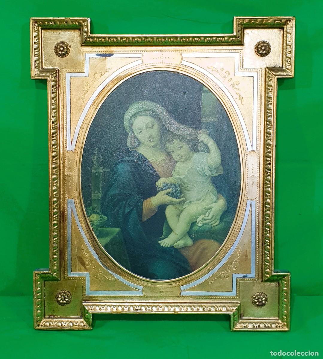 Arte: Cuadro religioso marco dorado - Foto 1