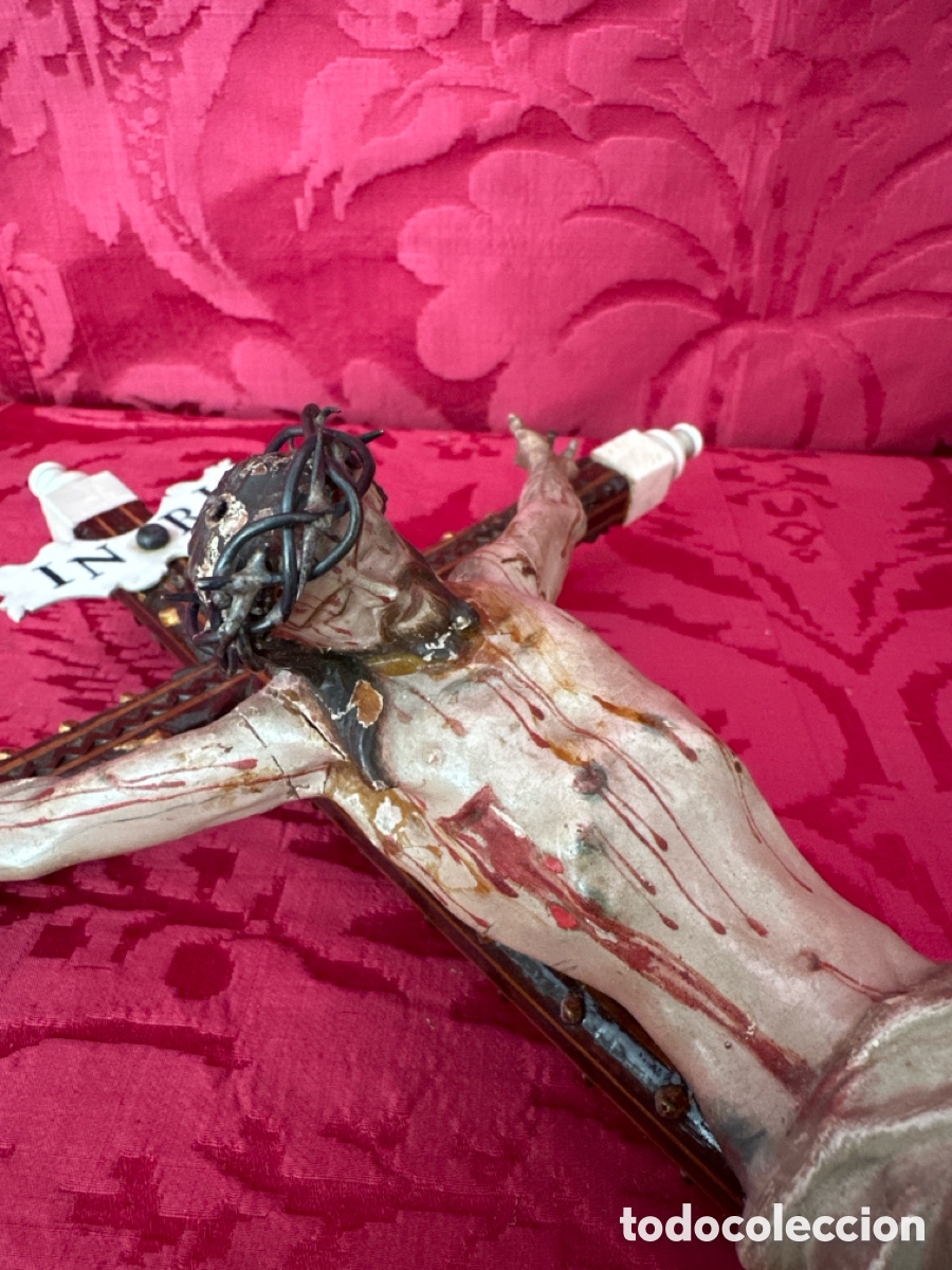 Arte: Cristo crucificado en madera - Foto 9