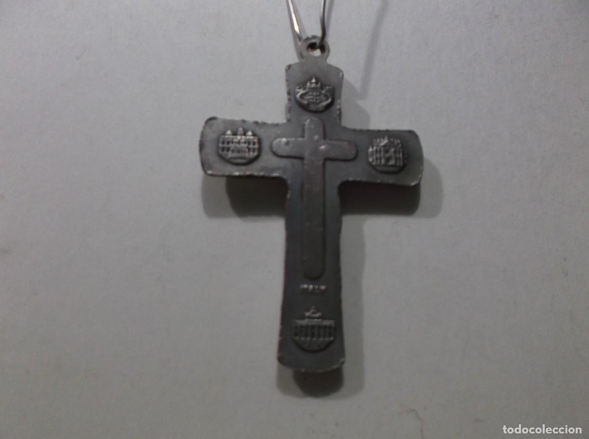 Arte: CRUCIFICADO DE METAL PLATEADO. - Foto 2