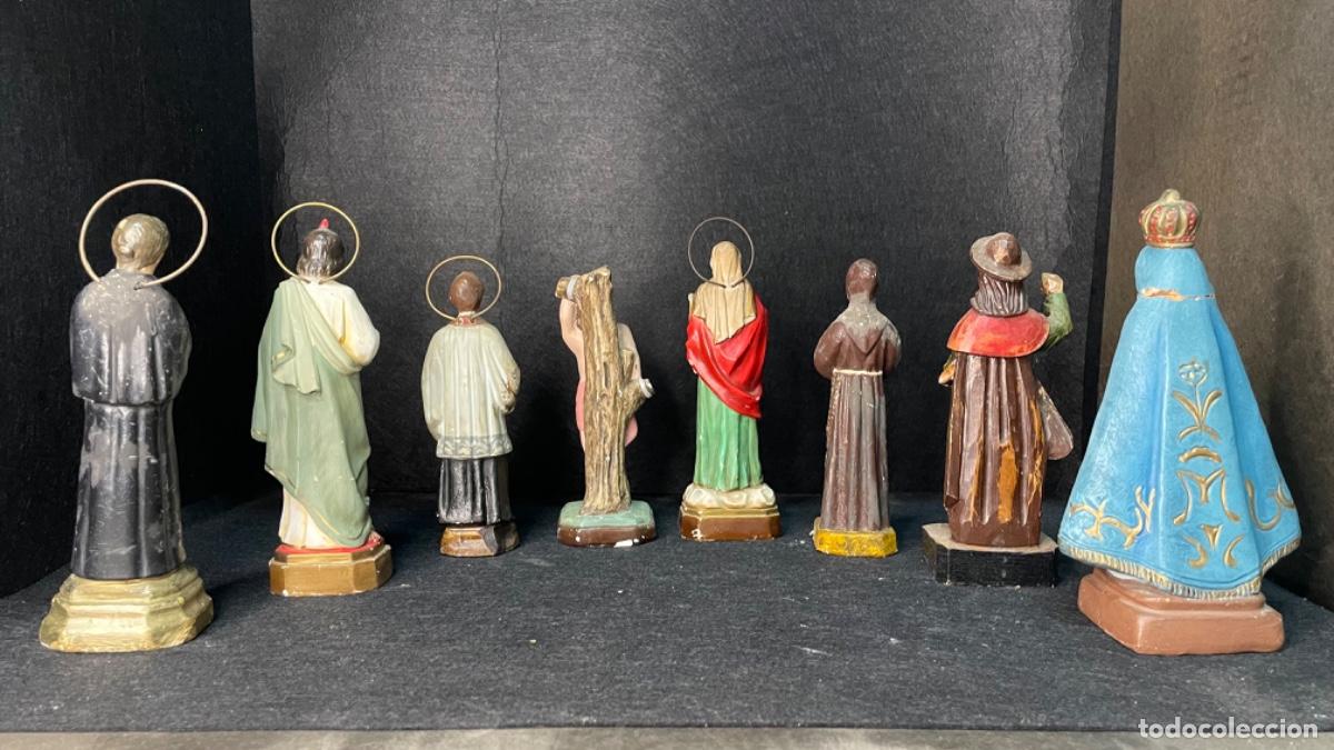 Arte: Lote de 8 esculturas religiosas variadas - Foto 7