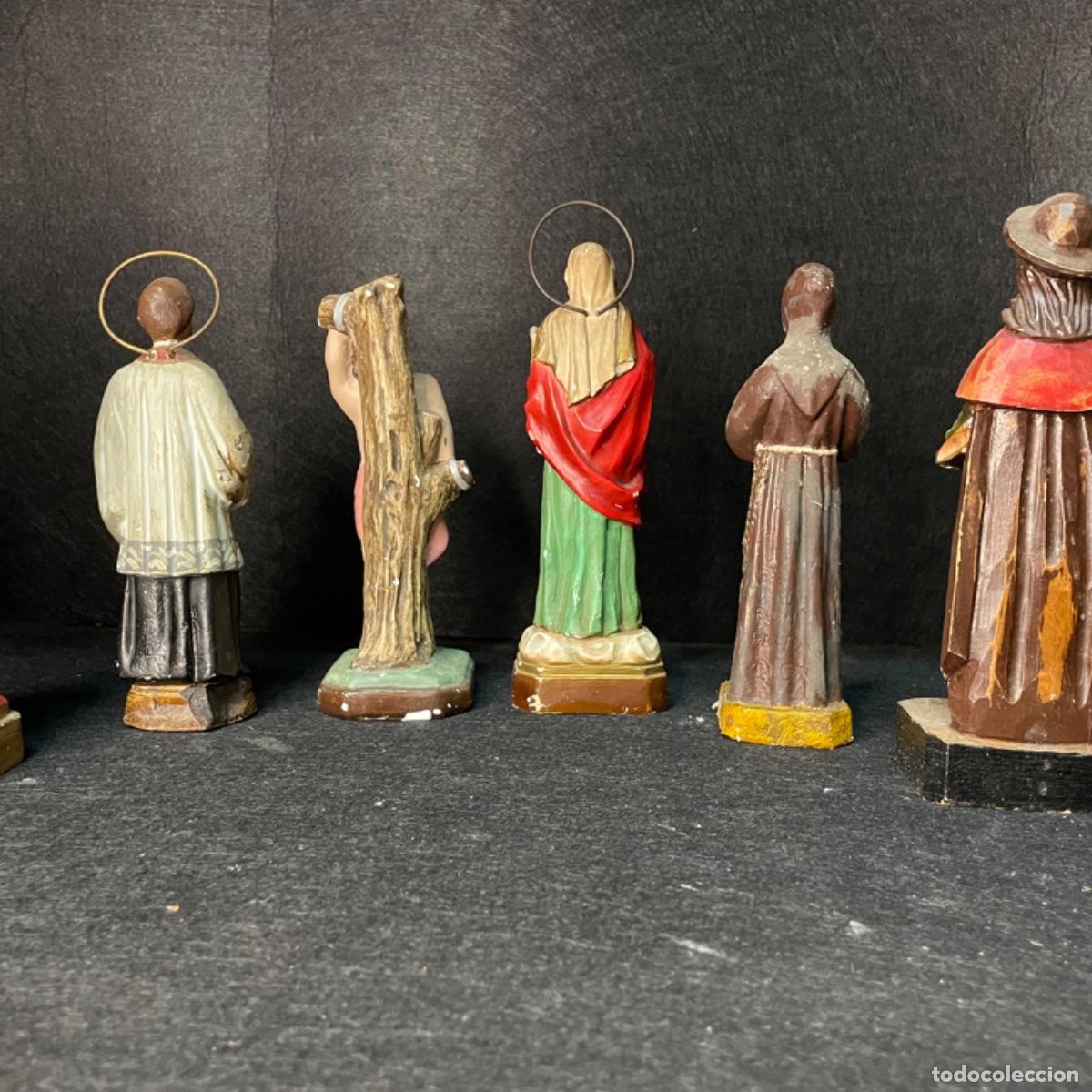 Arte: Lote de 8 esculturas religiosas variadas - Foto 9