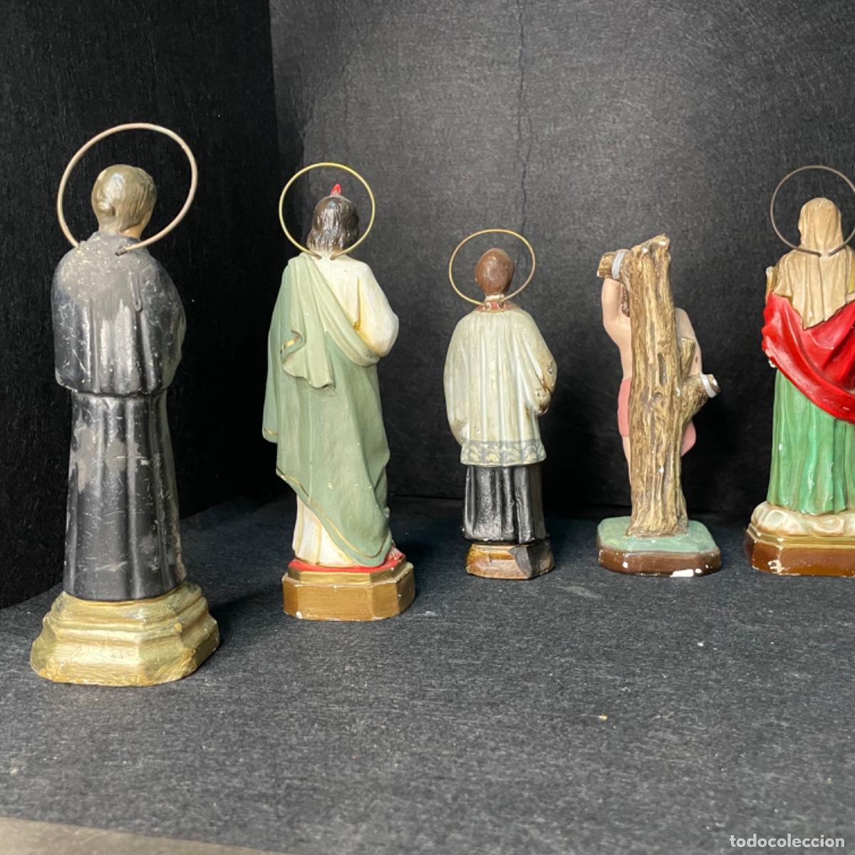 Arte: Lote de 8 esculturas religiosas variadas - Foto 10