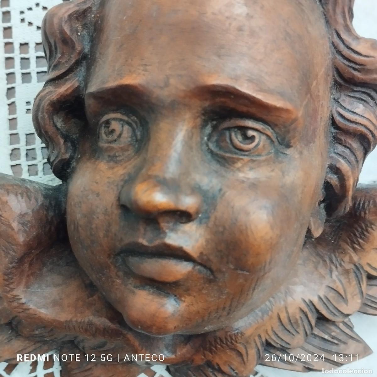 Arte: PAREJA DE CABEZAS DE ANGELOTES - Foto 4