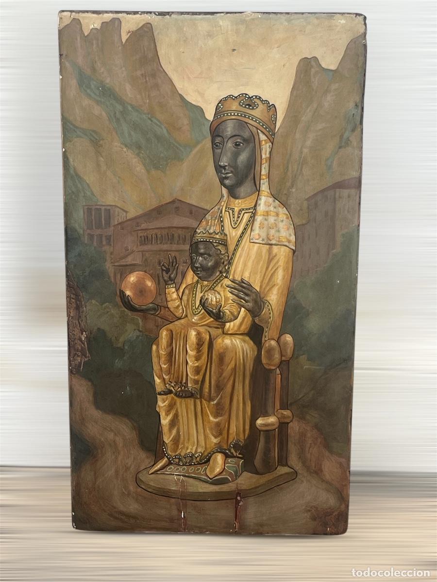 Arte: GRAN RETABLO DE LA VIRGEN DE MONTSERRAT LA MORENETA. - Foto 1