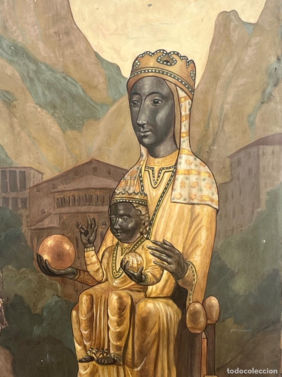 Arte: GRAN RETABLO DE LA VIRGEN DE MONTSERRAT LA MORENETA. - Foto 2