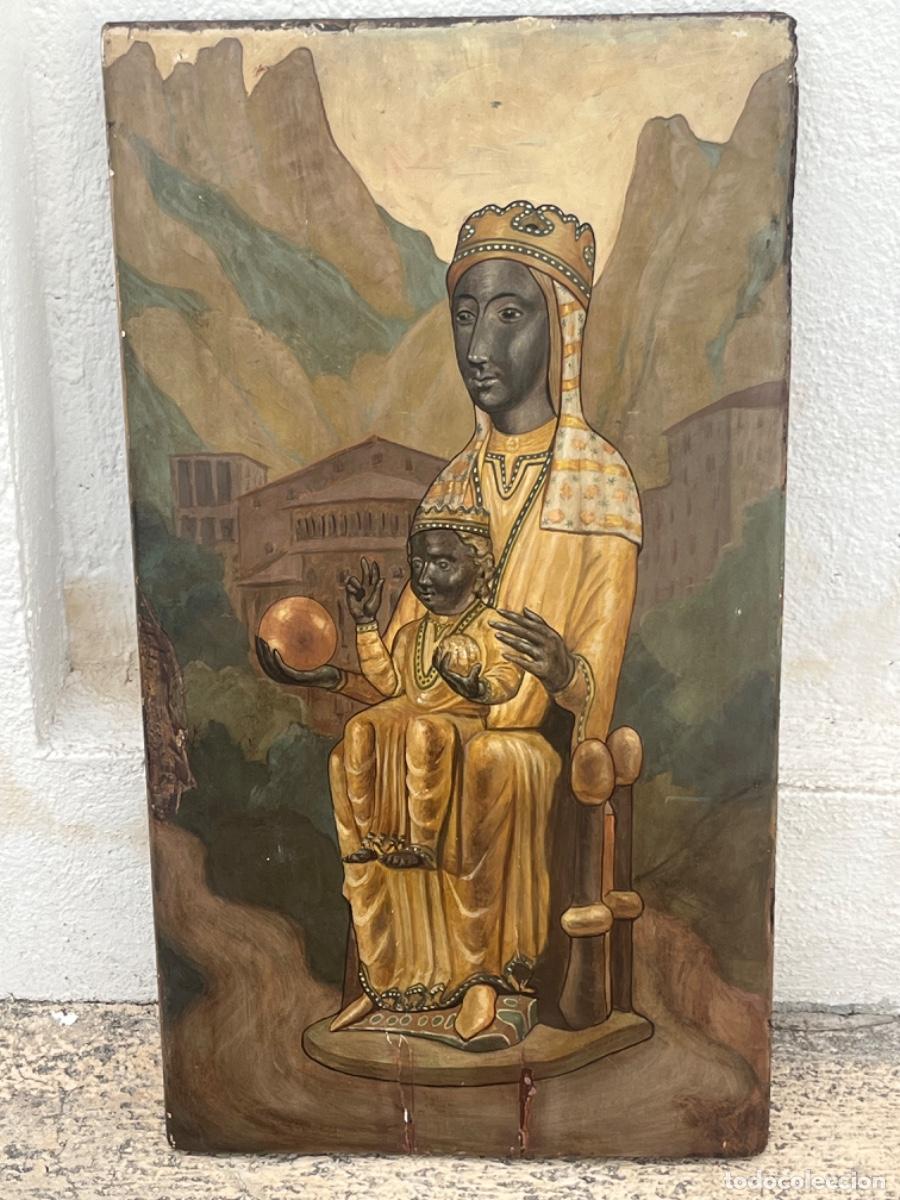 Arte: GRAN RETABLO DE LA VIRGEN DE MONTSERRAT LA MORENETA. - Foto 3