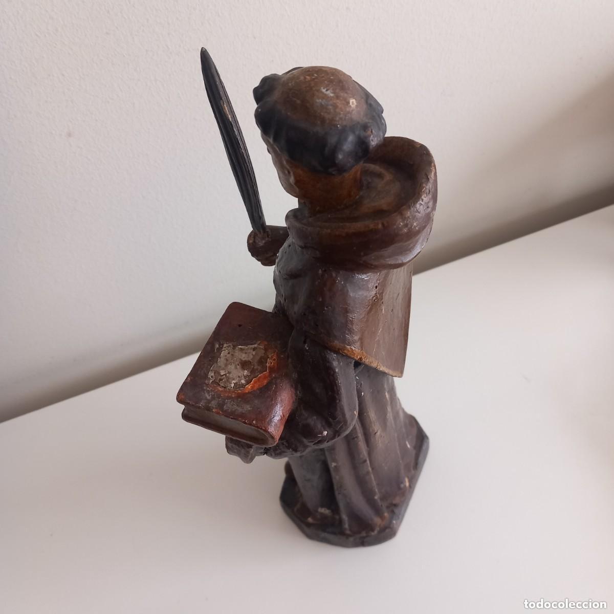 Arte: ANTIGUA TALLA EN MADERA POLICROMADA. - Foto 3