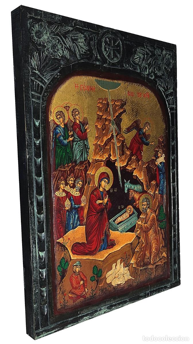 Arte: Natividad Icono de madera - Foto 2