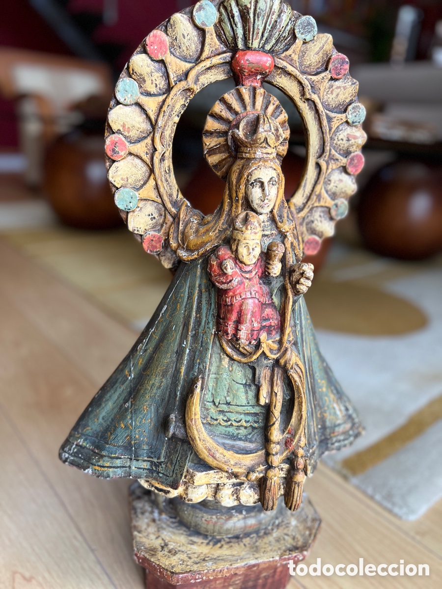 Arte: Talla Virgen con Ni&ntilde;o - Foto 1