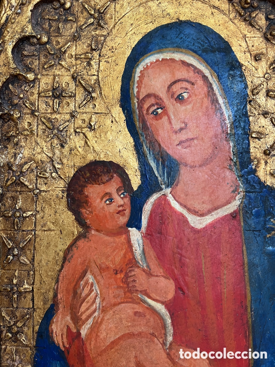 Arte: Pintura religiosa sobre tabla - Foto 2