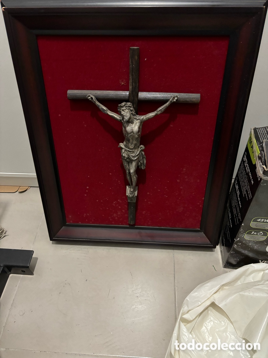 Arte: Cristo crucificado y enmarcado - Foto 2