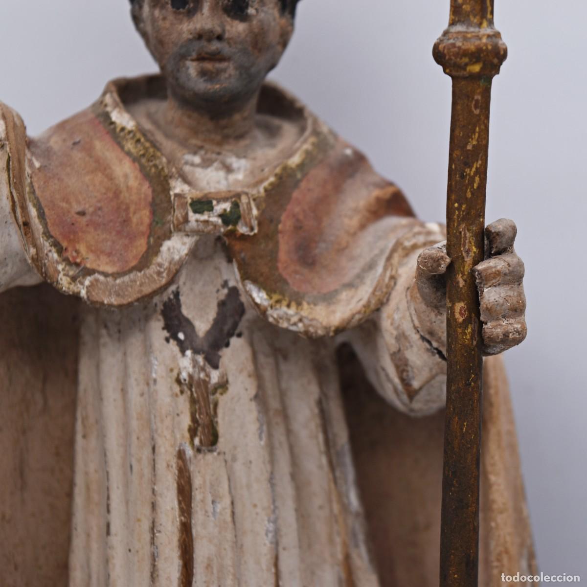Arte: Talla de madera San Gregorio S. XIX - Foto 5