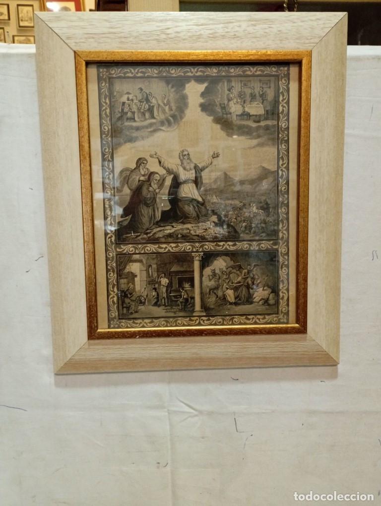 Arte: cuadro con lamina religiosa - Foto 1