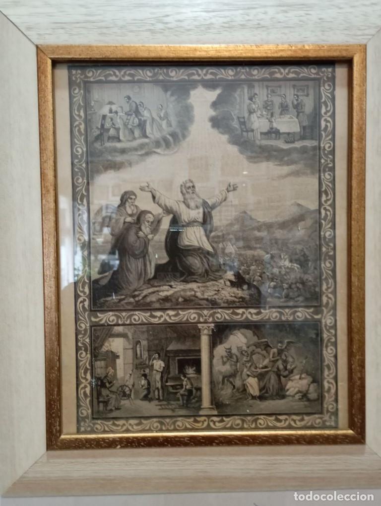 Arte: cuadro con lamina religiosa - Foto 2
