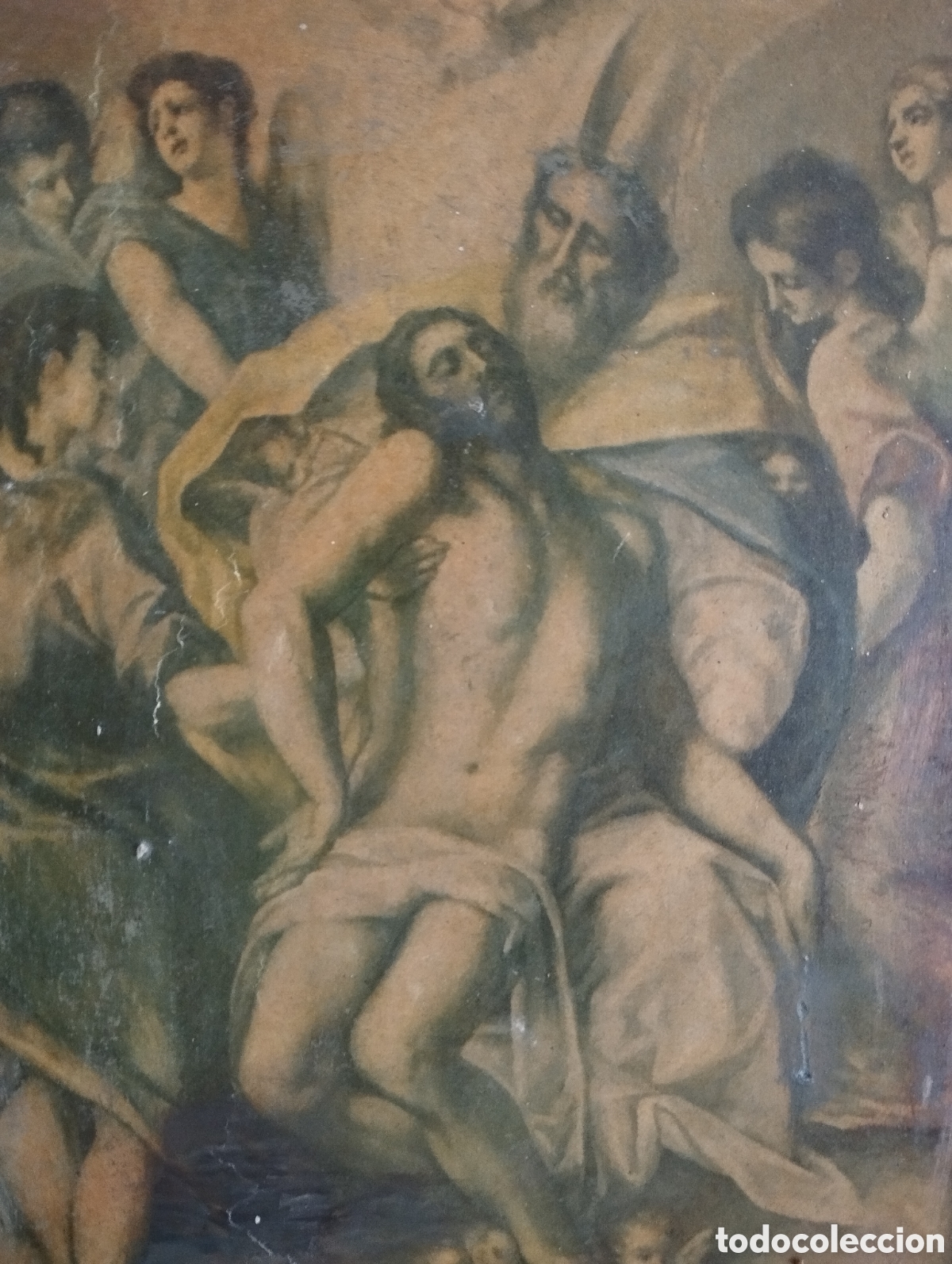 Arte: Antiguo Retablo Madera. - Foto 6