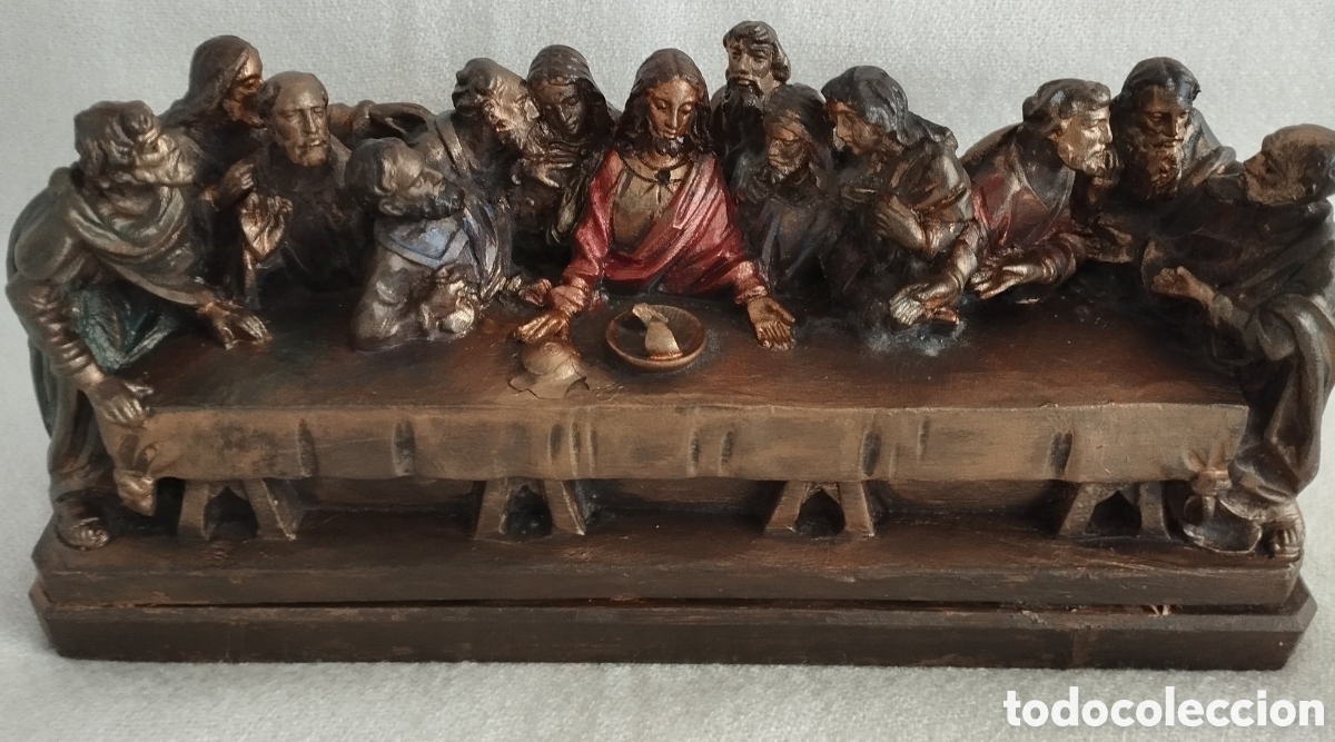 Arte: Santa Cena de Madera. - Foto 2