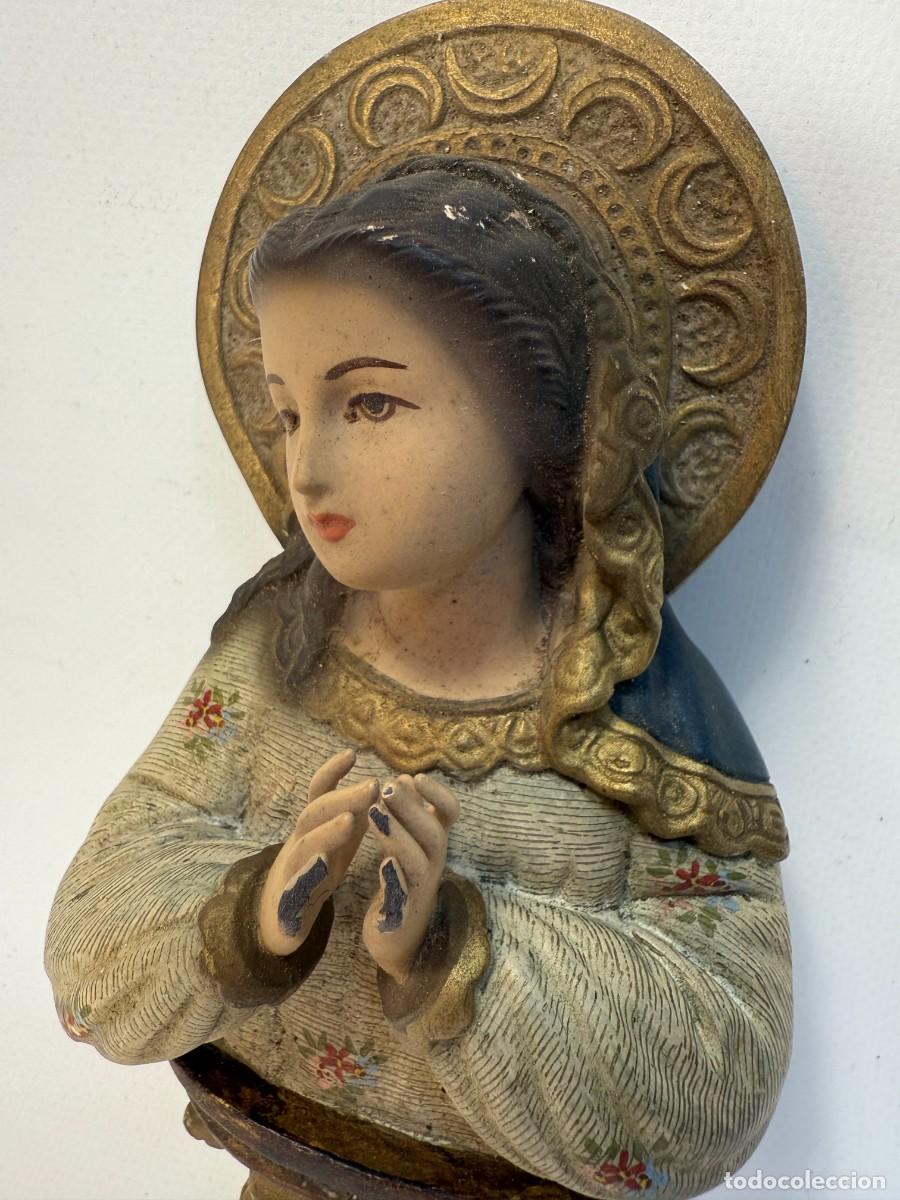 Arte: ESCULTURA VIRGEN DE PARED - Foto 3