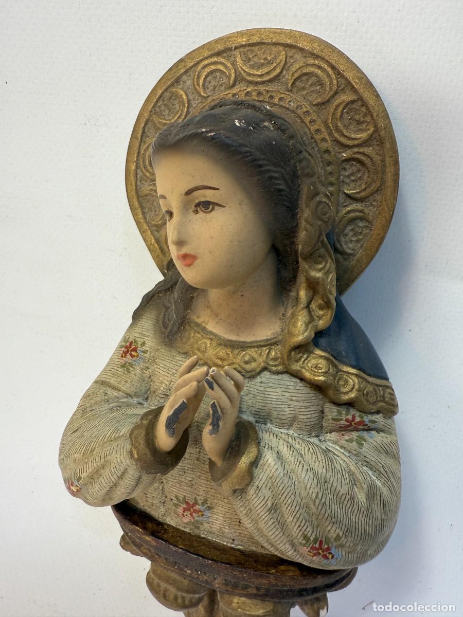 Arte: ESCULTURA VIRGEN DE PARED - Foto 5