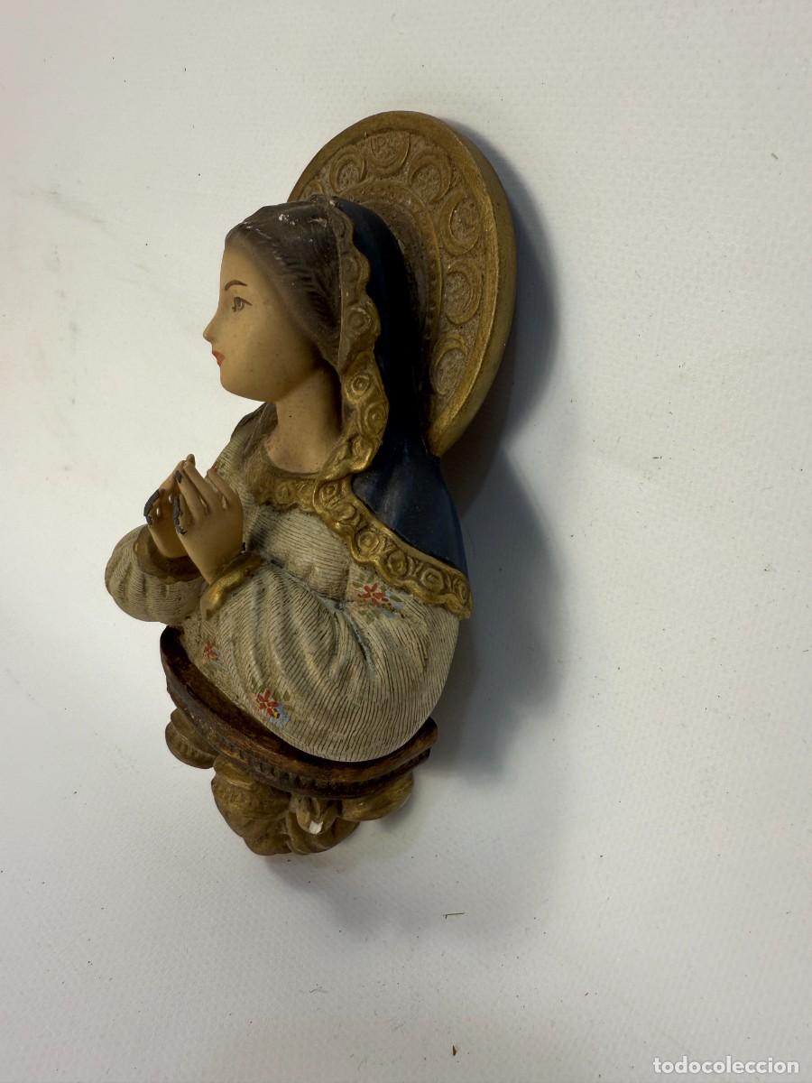 Arte: ESCULTURA VIRGEN DE PARED - Foto 6
