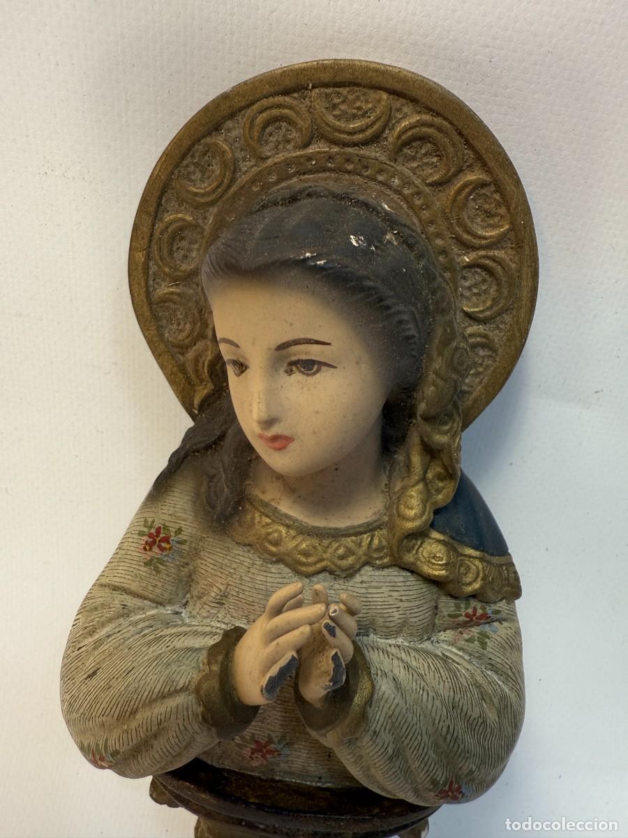 Arte: ESCULTURA VIRGEN DE PARED - Foto 9