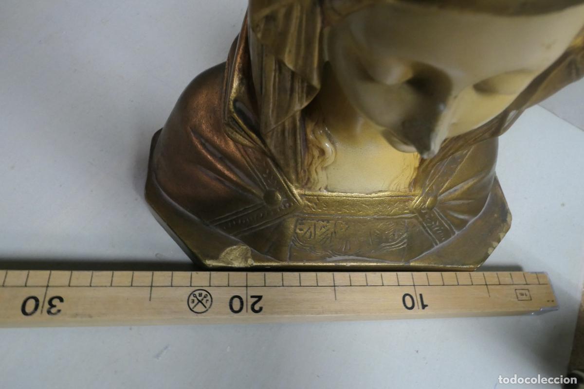 Arte: Busto de La Virgen. Yeso , pasta madera. - Foto 3