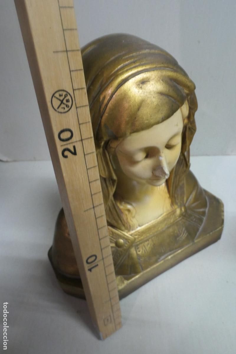 Arte: Busto de La Virgen. Yeso , pasta madera. - Foto 6