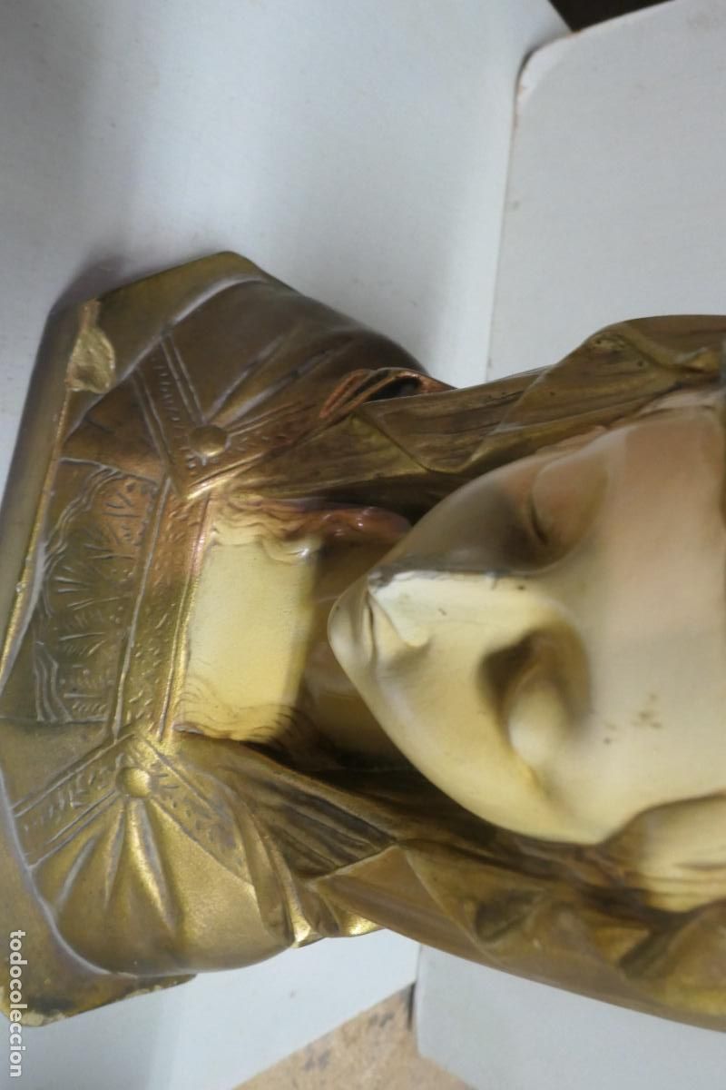 Arte: Busto de La Virgen. Yeso , pasta madera. - Foto 9